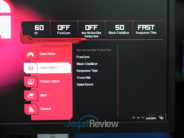 Hands-On Review: Monitor LG 27GK750F-B 10 Game Adjust