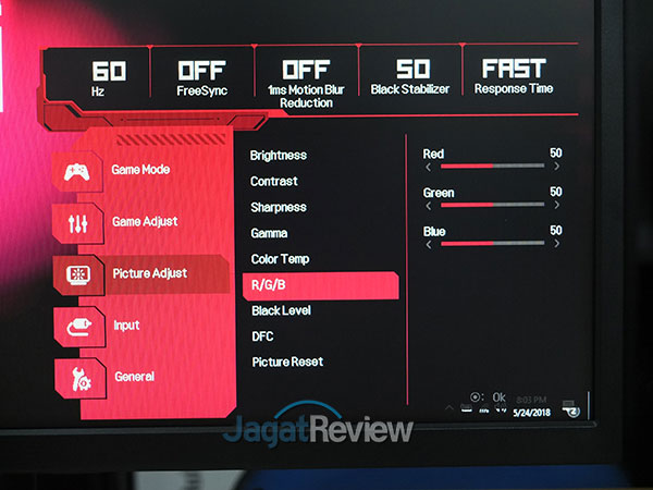 Hands-On Review: Monitor LG 27GK750F-B 22 Picture Adjust RGB