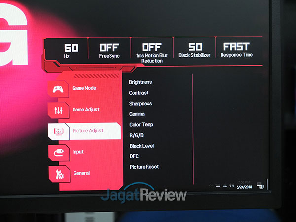 Hands-On Review: Monitor LG 27GK750F-B 16 Picture Adjust