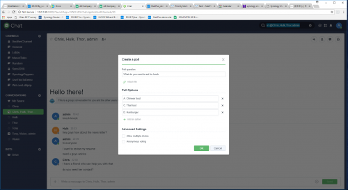 Membangun Server Kantor Canggih dengan NAS Synology 4 Chat with poll features