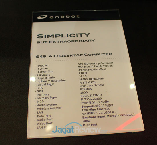 Onebot, AIO PC Milik Colorful yang Turut Mejeng di Computex 2018 12 S49 Specs