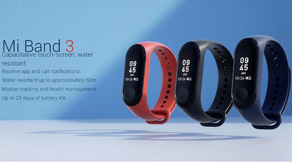 Xiaomi Rilis MI Band 3 Hadirkan Layar OLED dan NFC Serta Batterai Lebih Awet 16 miband new 1