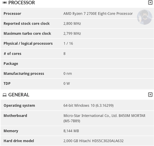 AMD Ryzen 2nd Gen TDP 45W Muncul Dalam CPU List Motherboard 2 3DMark
