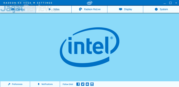 Review Intel NUC8i7HVK  Intel NUC8i7HVK Radeon Settings 01
