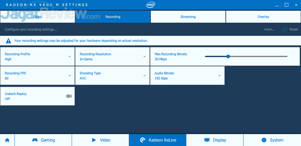 Review Intel NUC8i7HVK  Intel NUC8i7HVK Radeon Settings 09