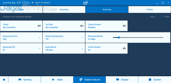 Review Intel NUC8i7HVK  Intel NUC8i7HVK Radeon Settings 10