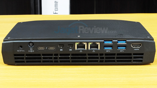 Review Intel NUC8i7HVK  Intel NUC8i7HVK Rear Side