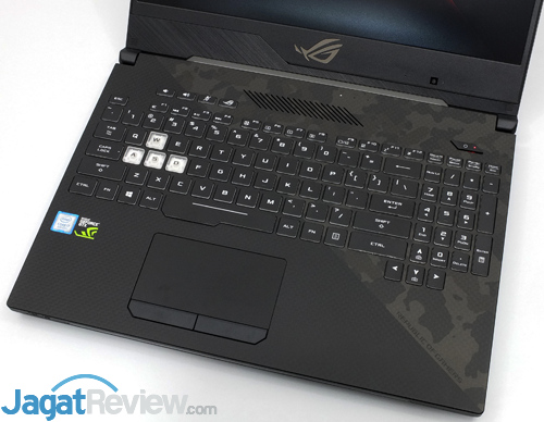 Review Notebook Gaming: ASUS ROG STRIX GL504GS Scar II 11 ASUS ROG GL504GS Keyboard