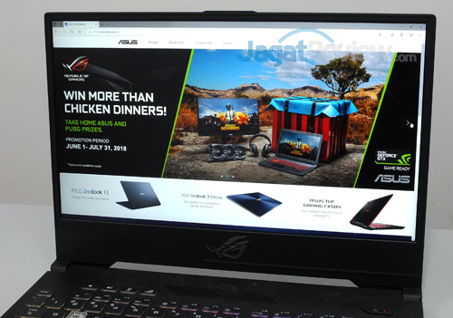Review Notebook Gaming: ASUS ROG STRIX GL504GS Scar II 6 ASUS ROG GL504GS Screen