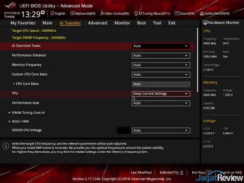 Hands-On Motherboard ASUS ROG STRIX X470-F Gaming 4 Ai Tweaker 1s