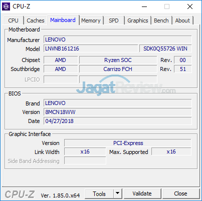 Preview Lenovo Yoga 530-14ARR: Laptop 2-in-1 dengan AMD Ryzen 3 Lenovo Yoga 530 14ARR CPUZ 02