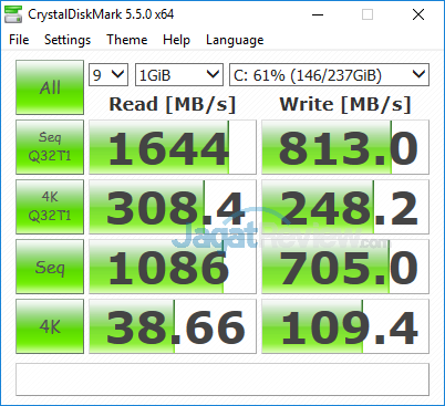 Lenovo Yoga 530 14ARR Crystal Disk Mark 5