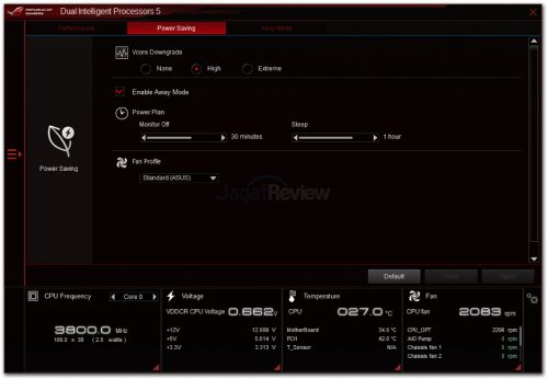 Hands-On Motherboard ASUS ROG STRIX X470-F Gaming 24 Power Saving Presets