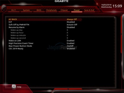 Hands-On Review Motherboard Gigabyte X399 Aorus Xtreme 19 21. Power Tab
