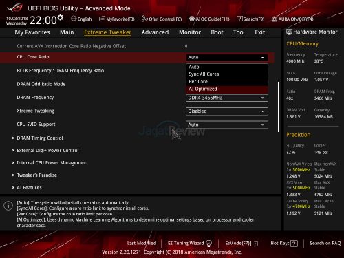 3. Extreme Tweaker Core AI Optimizeds