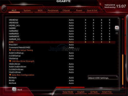 Hands-On Review Motherboard Gigabyte X399 Aorus Xtreme 7 7. Advance Memory Settings 3