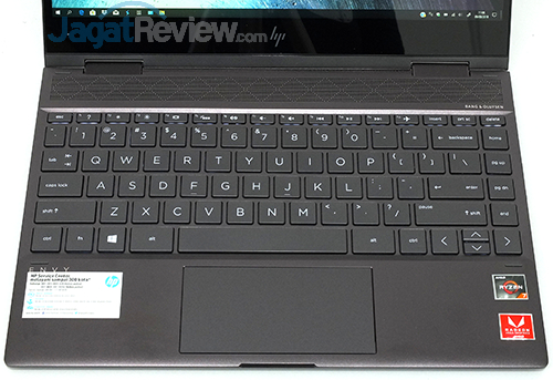 Review Notebook AMD Ryzen: HP Envy x360 13-ag0023au 14 HP Envy x360 13 ag0023au Keyboard TouchPad