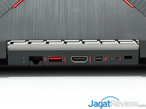 HP Omen 15 dc0036tx Connectors Rear