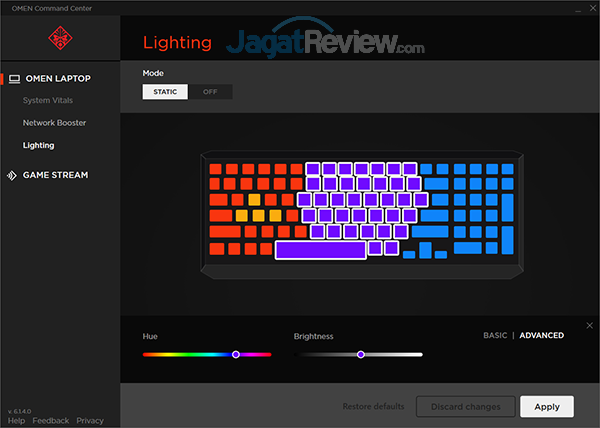 HP Omen 15 dc0036tx OMEN Command Center 11