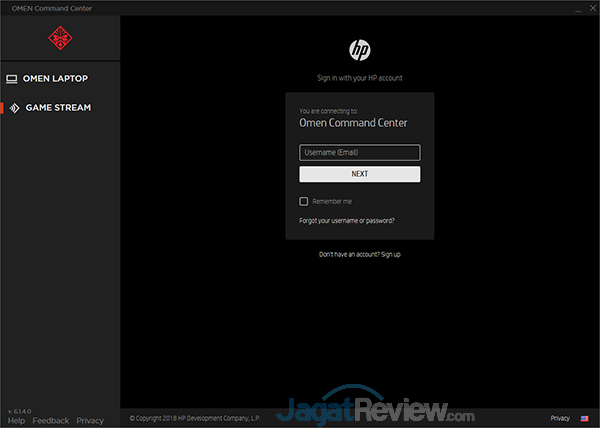 HP Omen 15 dc0036tx OMEN Command Center 15