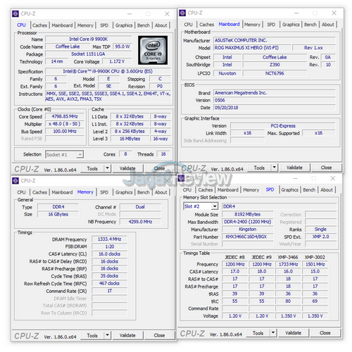 RAM di Core i9-9900K: DDR4-2666 vs DDR4-3600 4 Review Core i9 9900K 07