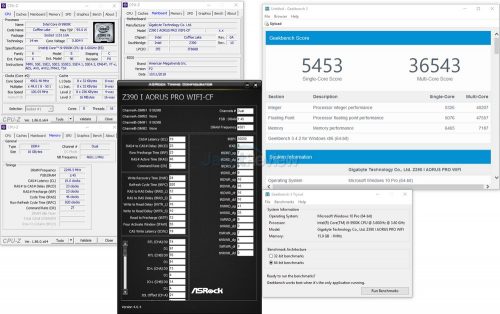 Hands-On Review Motherboard Gigabyte Z390i Aorus Pro Wi-Fi 15 4500 Bench
