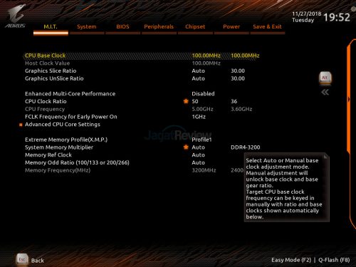 Review RAM HyperX Predator RGB DDR4-3200 32GB Kit (4x 8GB) 15 Setting CPUs