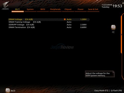 Review RAM HyperX Predator RGB DDR4-3200 32GB Kit (4x 8GB) 18 Setting DRAM Voltages