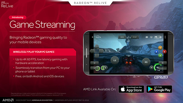AMD RS Adrenalin 2019 Edition ReLive Game Streaming 01