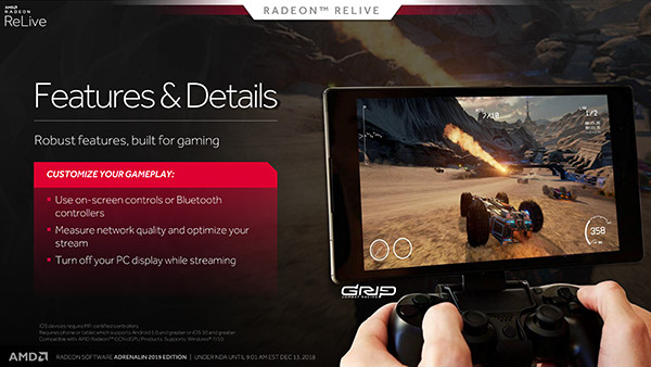 AMD RS Adrenalin 2019 Edition ReLive Game Streaming 04