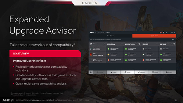 Mengulik Fitur Terbaru Driver AMD Radeon Software Adrenalin 2019 Edition 5 AMD RS Adrenalin 2019 Edition Upgrade Advisor