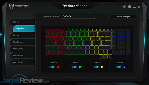 Review Notebook Gaming AMD Ryzen: Acer Predator Helios 500 (PH517-61) 16 Acer Predator Helios 500 AMD PredatorSense 04