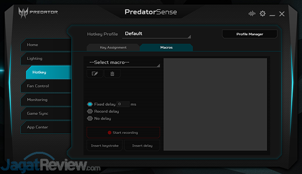 Review Notebook Gaming AMD Ryzen: Acer Predator Helios 500 (PH517-61) 13 Acer Predator Helios 500 AMD PredatorSense 07