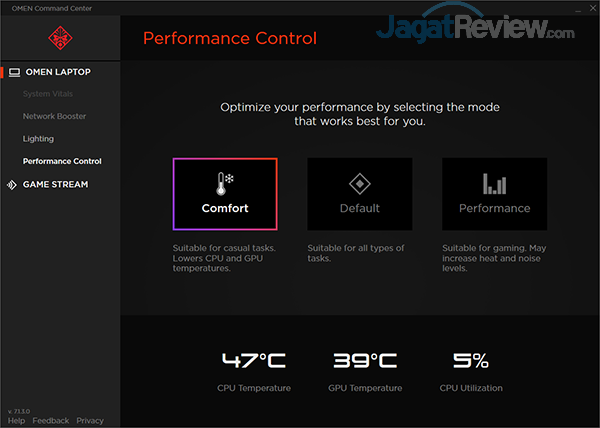 Omen by HP 15 dc0037tx OMEN Command Center 10