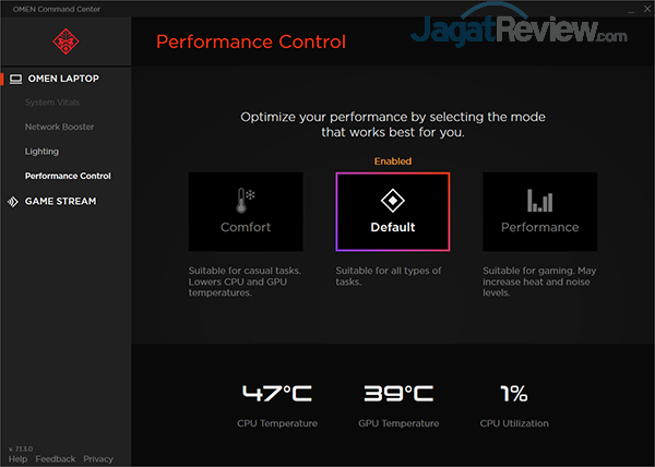 Omen by HP 15 dc0037tx OMEN Command Center 11