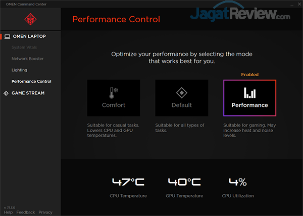 Omen by HP 15 dc0037tx OMEN Command Center 12