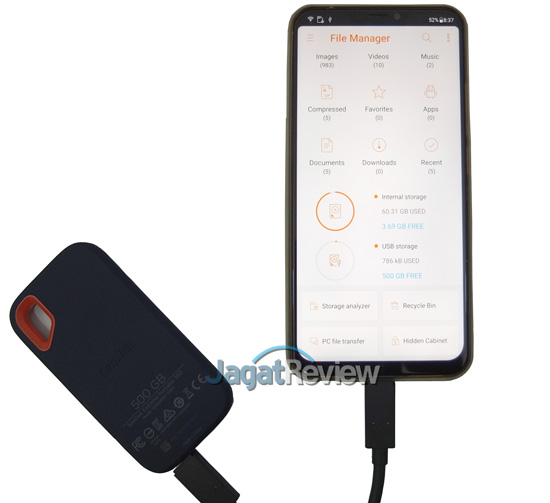 Review Storage: SanDisk Extreme Portable SSD 500GB 11 SanDisk Extreme Portable 04