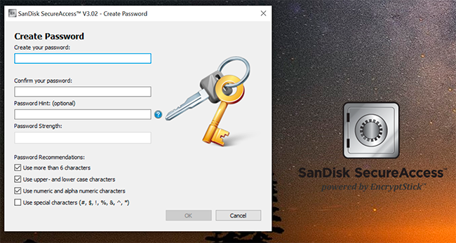 Review Storage: SanDisk Extreme Portable SSD 500GB 12 SanDisk Secure Access