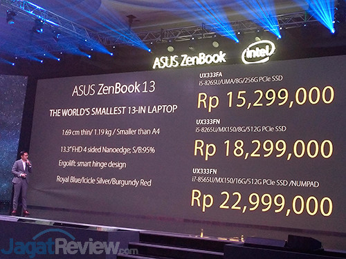 ASUS Indonesia Rilis Laptop Terkecil dengan VGA GeForce 3 ASUS ZenBook 201901 Launch 03