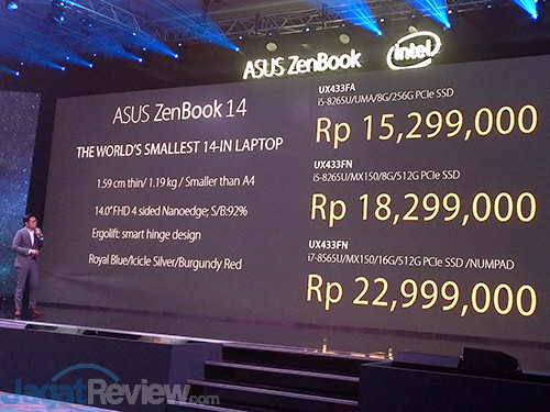 ASUS Indonesia Rilis Laptop Terkecil dengan VGA GeForce 4 ASUS ZenBook 201901 Launch 04