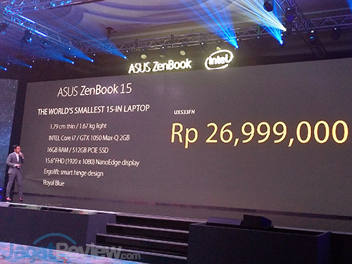 ASUS Indonesia Rilis Laptop Terkecil dengan VGA GeForce 5 ASUS ZenBook 201901 Launch 05