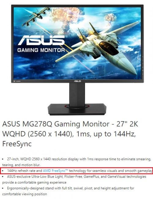 NVIDIA Umumkan G-SYNC Compatible Monitor : G-SYNC pada Monitor Gsync Freesync 1