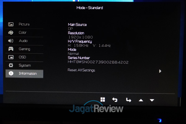 Hands-On Review Monitor: Acer KG271 9 Information