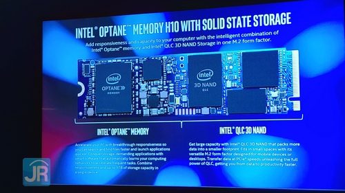 Intel Perkenalkan SSD QLC  Intel Optane Memory H10