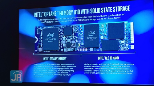 Intel Perkenalkan SSD QLC  Intel Optane Memory H10