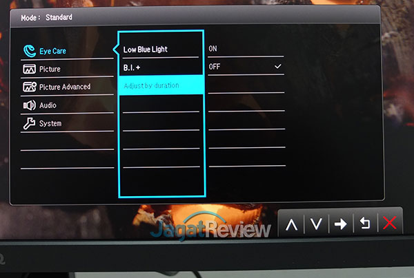 Hands-On Review Gaming Monitor 4K HDR: BenQ EW3270U 6 03 Eyecare Adjust Duration
