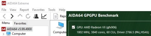 Review AMD Radeon VII: Vega 7nm 6 AIDA64 GPGPU