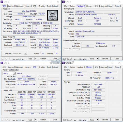 Review RAM Corsair Dominator Platinum RGB DDR4-3200 32GB Kit (4x 8GB) 4 Corsair Dominator Platinum RGB SPD