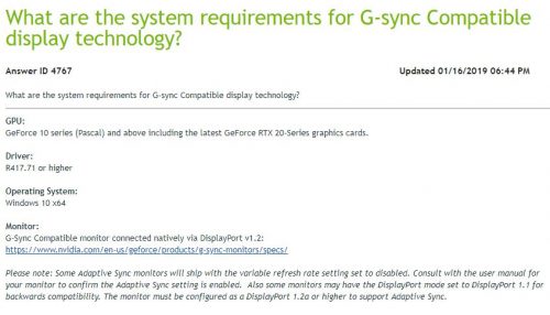Hands-On: 'Forced' G-Sync Compatible Mode di Monitor FreeSync 1 Gsync Compatible List2