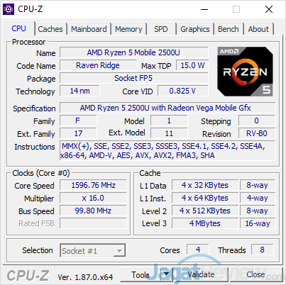 Review Laptop AMD Ryzen: Lenovo Yoga 530-14ARR 2 Lenovo Yoga 530 14ARR CPUZ 01